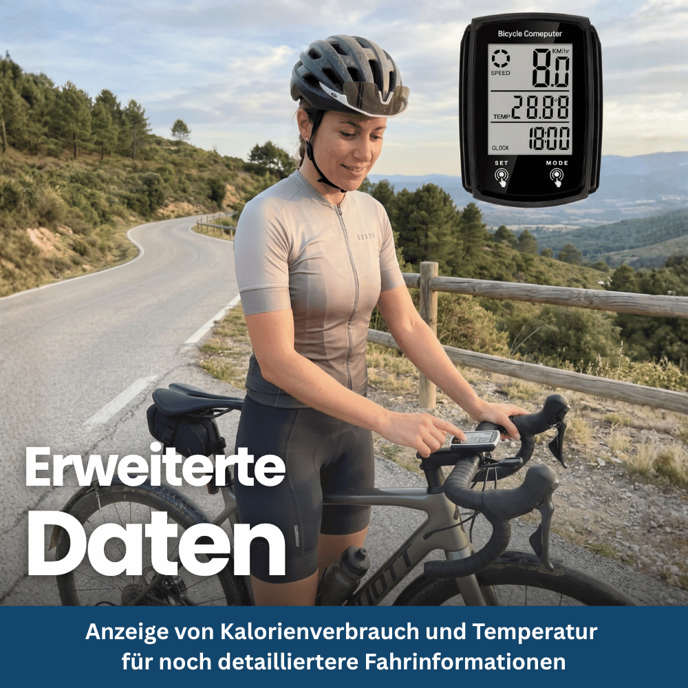 Digitale Fietscomputer met Snelheidsmeter & Kilometerteller
