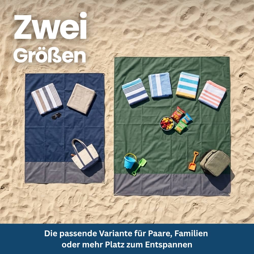 Sandabweisende & wasserdichte Strand- und Picknickdecke