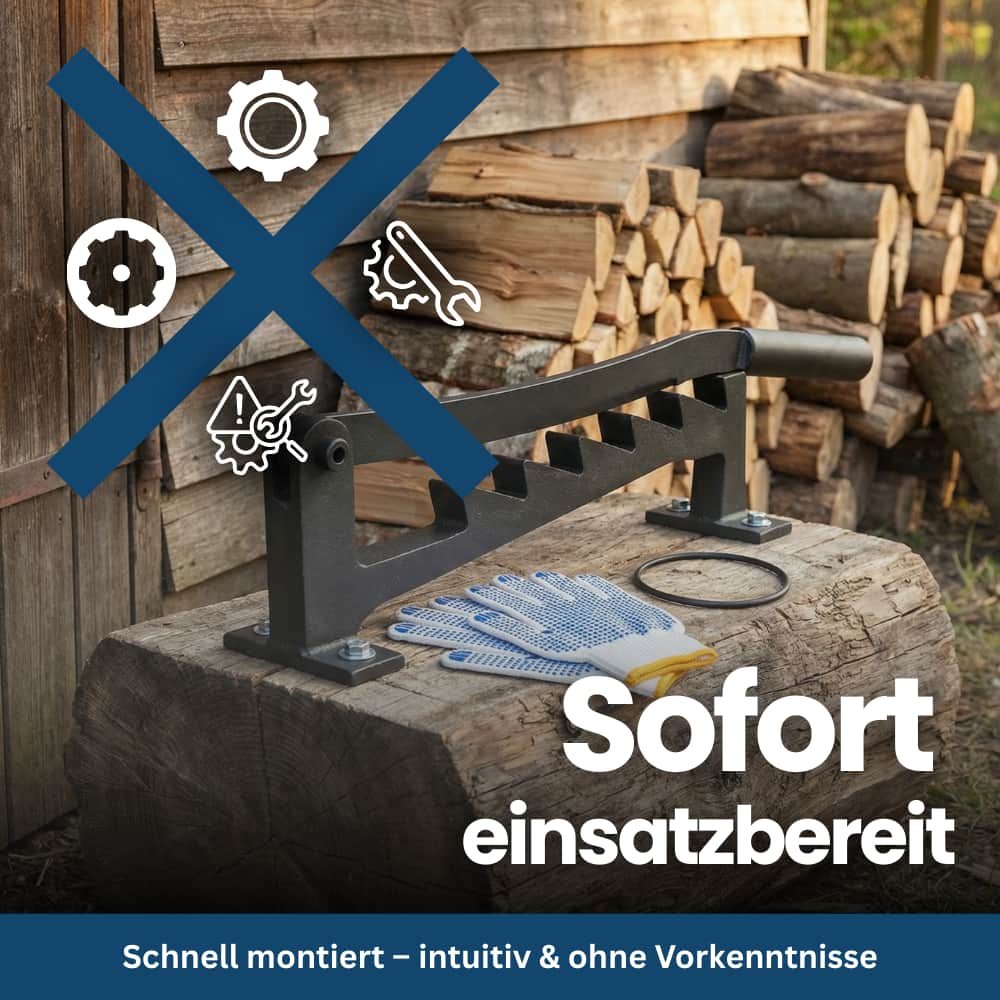 Premium Firewood Splitter – Wall Mount