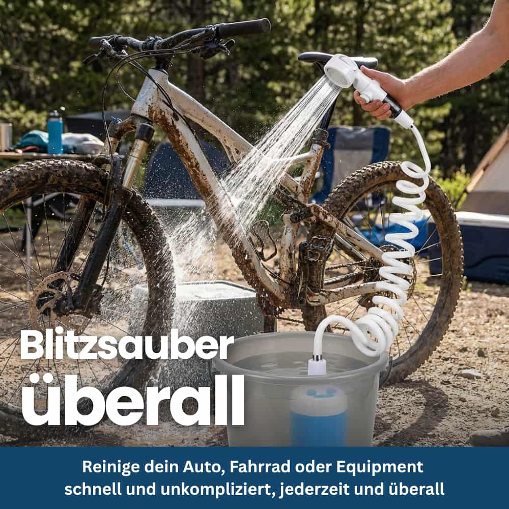 TravelShower – Mobiele Douche voor Kamperen & Outdoor