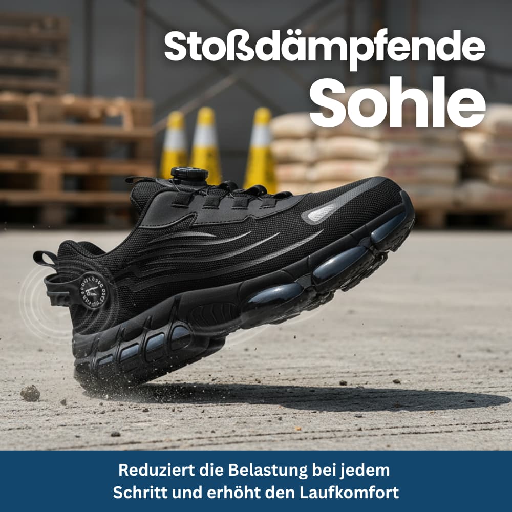 Sicherheits-Sneaker mit Stahlkappe & Drehverschluss