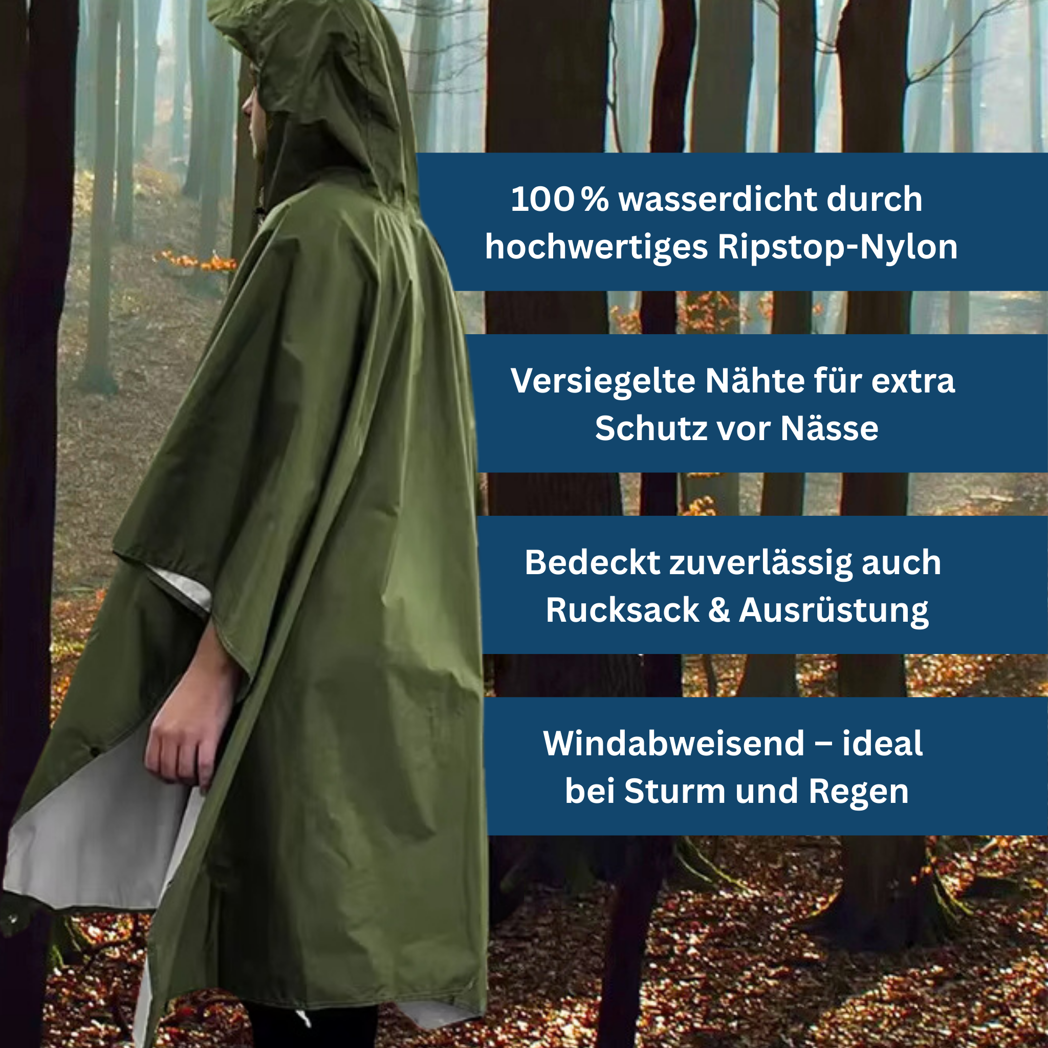 Allweather 3-in-1 Poncho