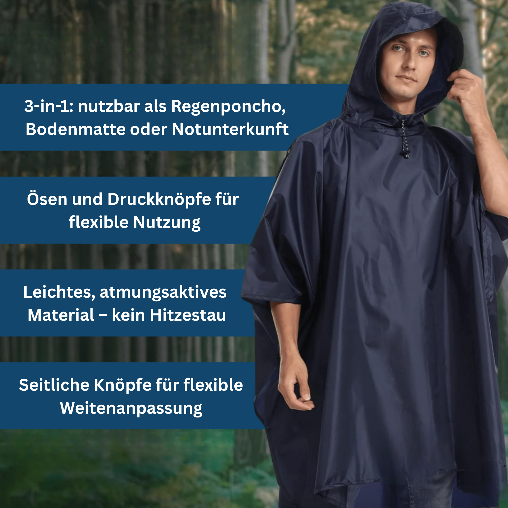 Allweather 3-in-1 Poncho