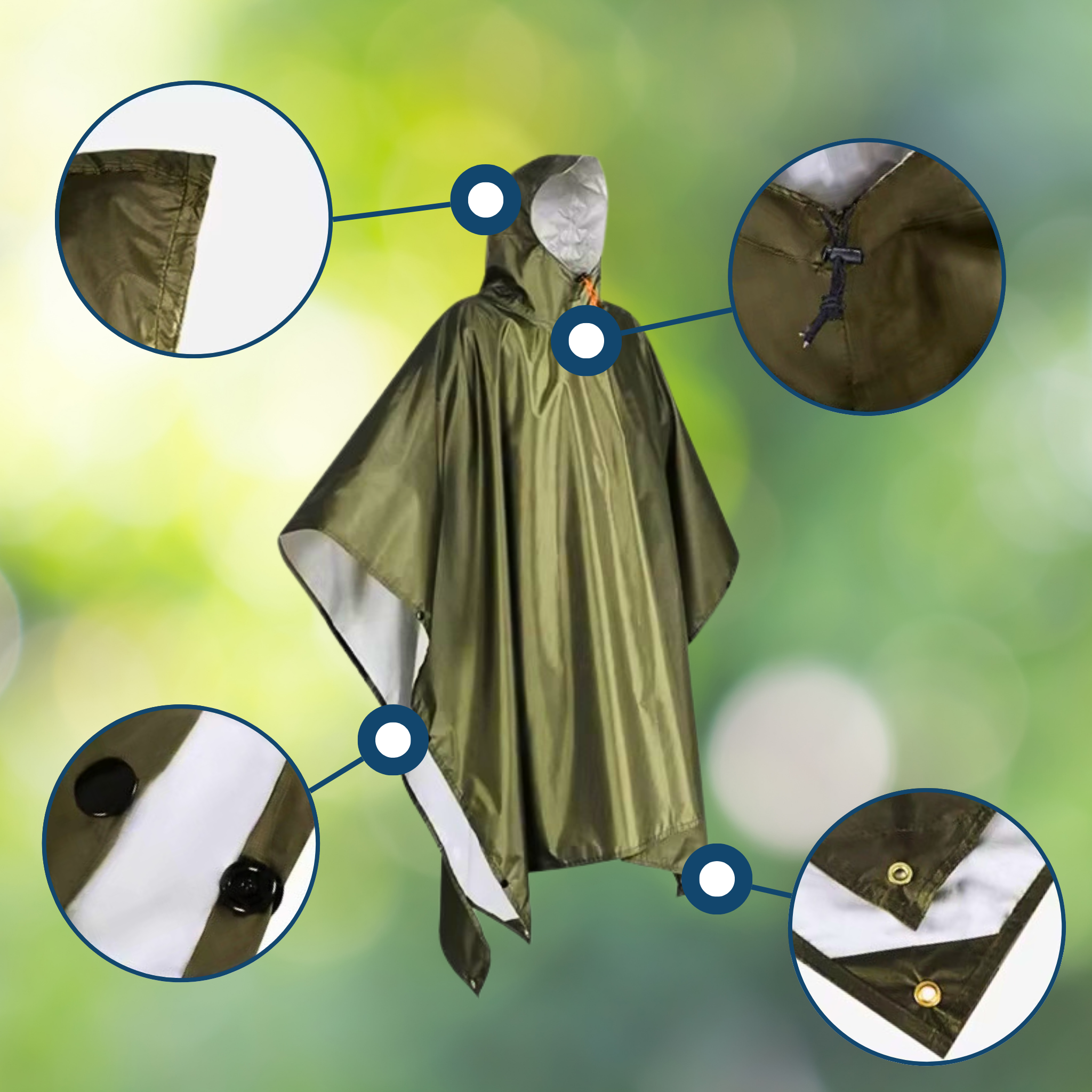 Allweather 3-in-1 Poncho