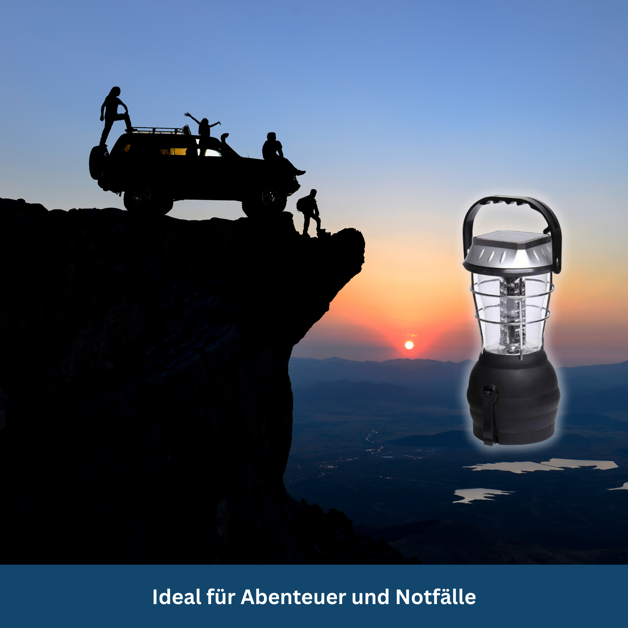 Zonne-energie Nood- & Kampeerlamp