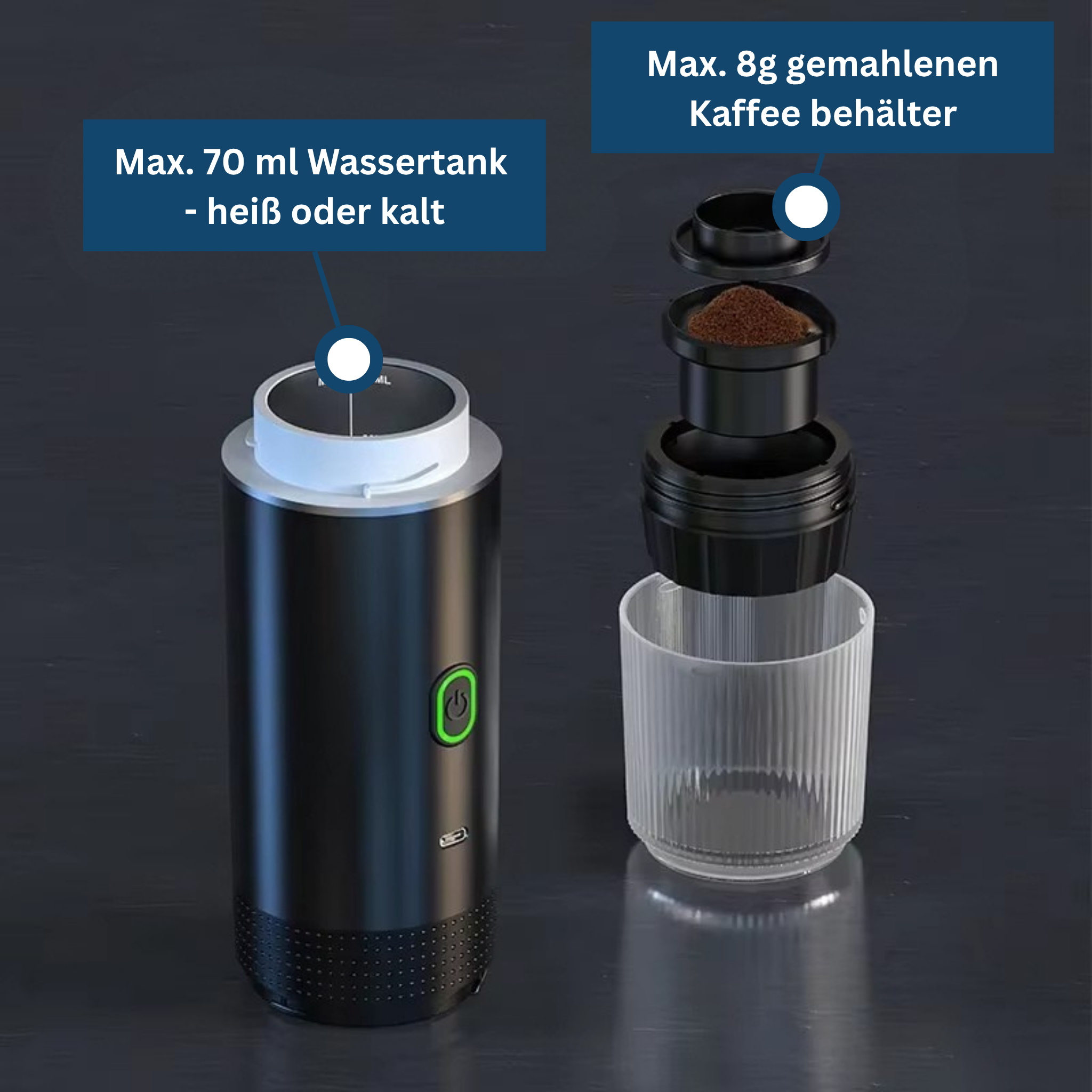 CoffeeGo Pro – Draagbaar koffiezetapparaat