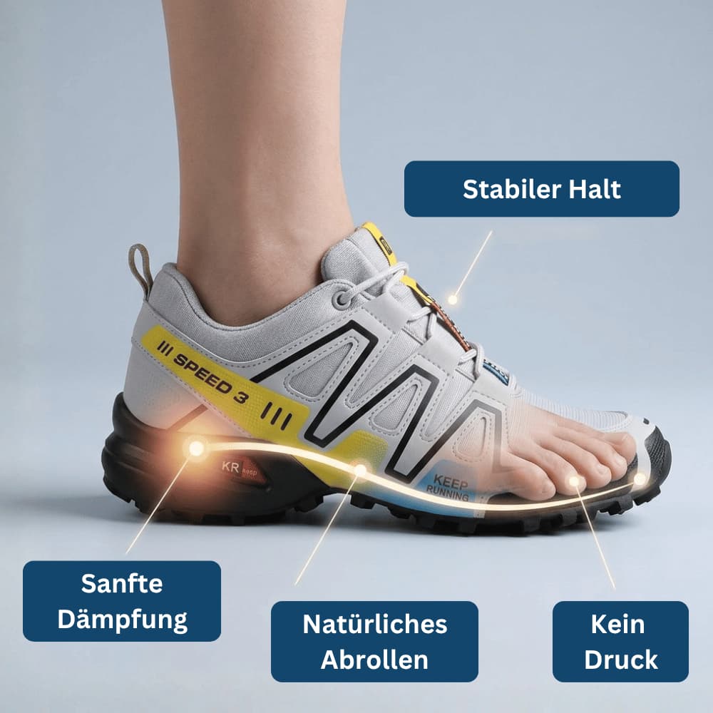 OrthoTrek - Bequemer Outdoorschuh für schmerzfreies Gehen