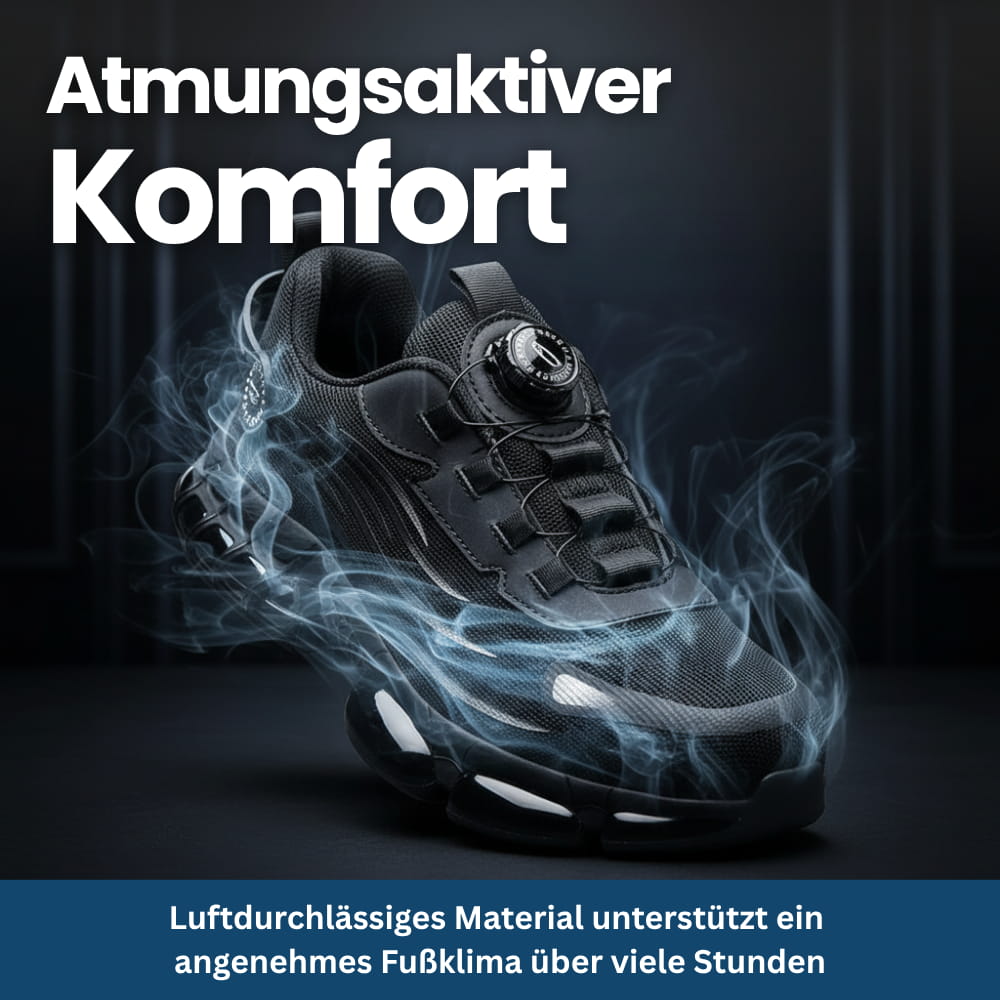 Veiligheidssneakers met stalen neus & draaisluiting