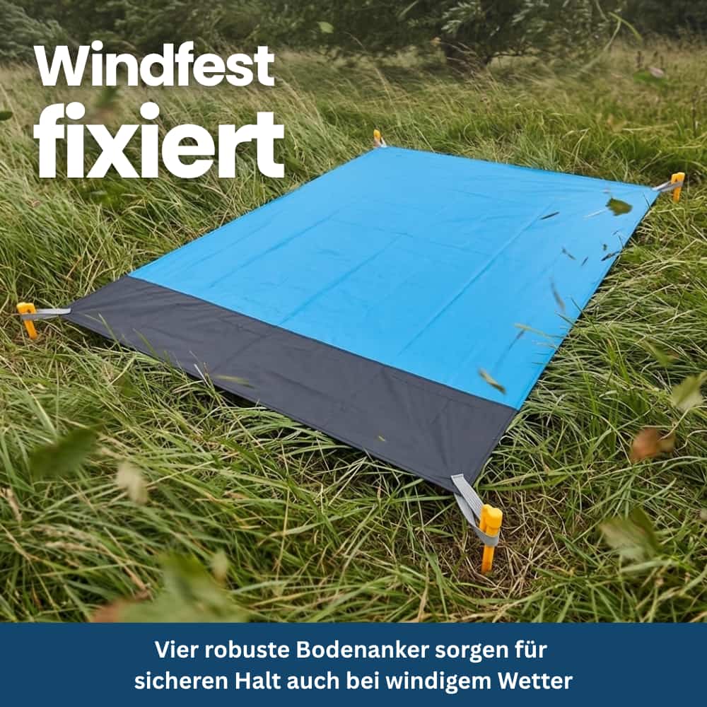Sandabweisende & wasserdichte Strand- und Picknickdecke