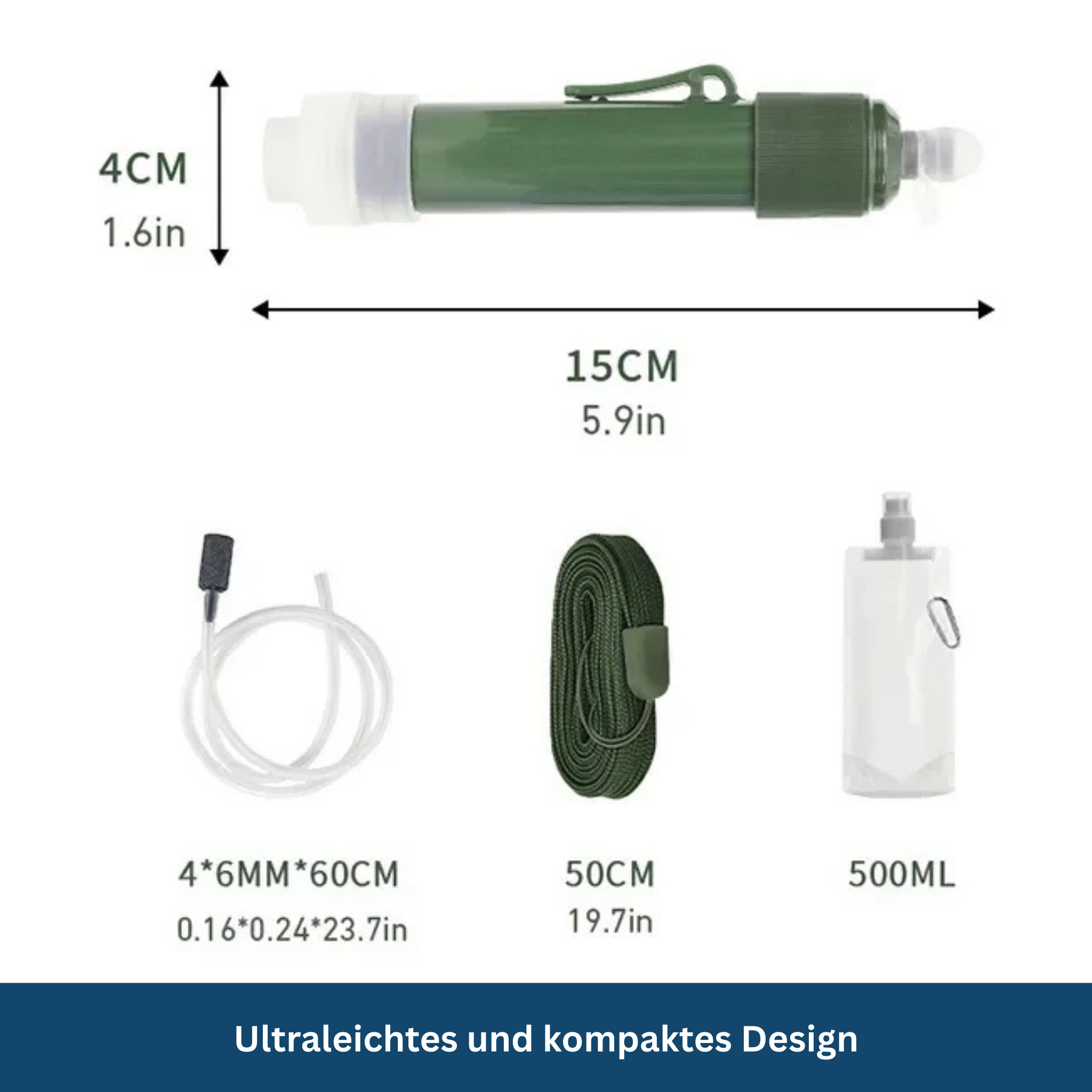 SurviStraw – Compacte Outdoor Waterfilter