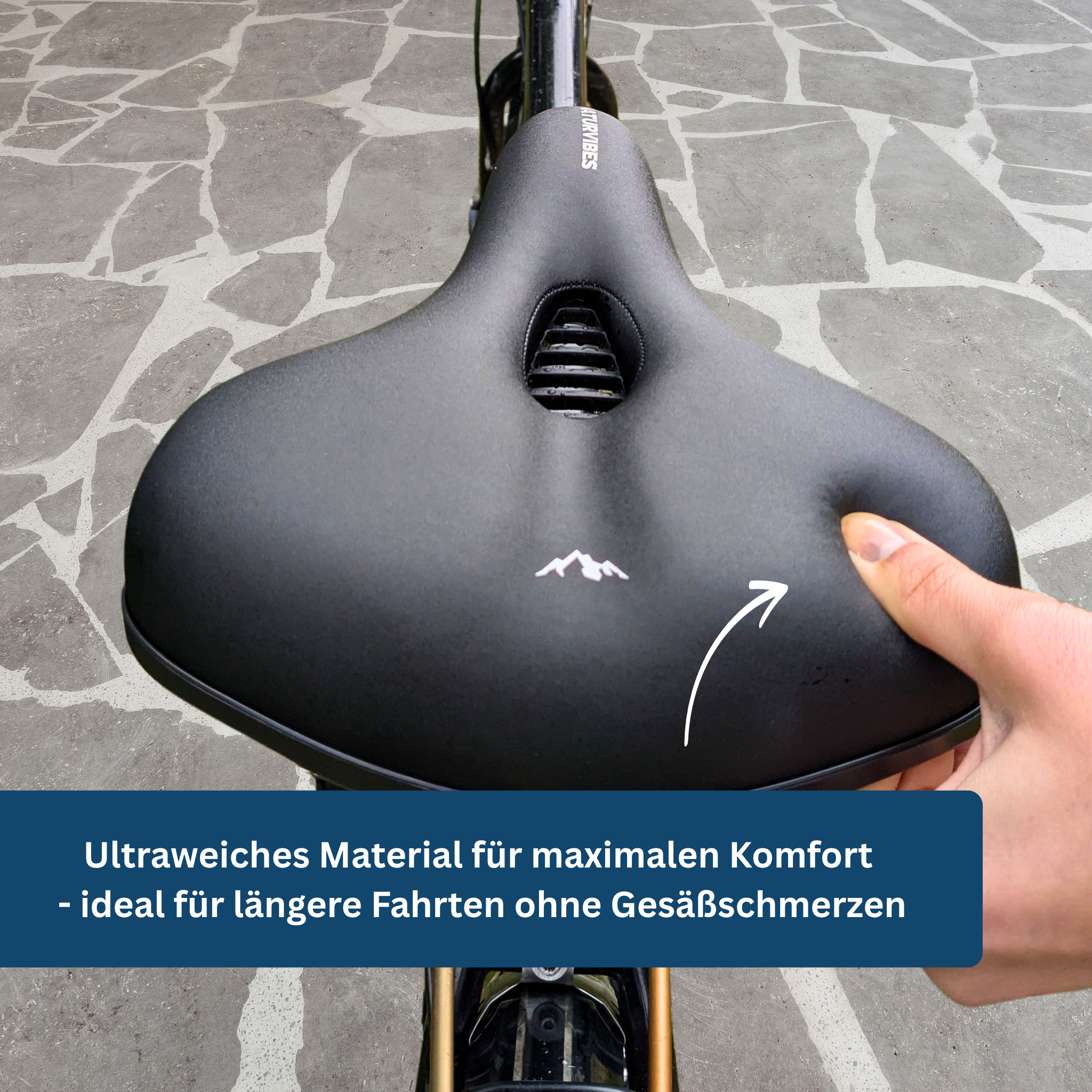 Comfort fietszadel