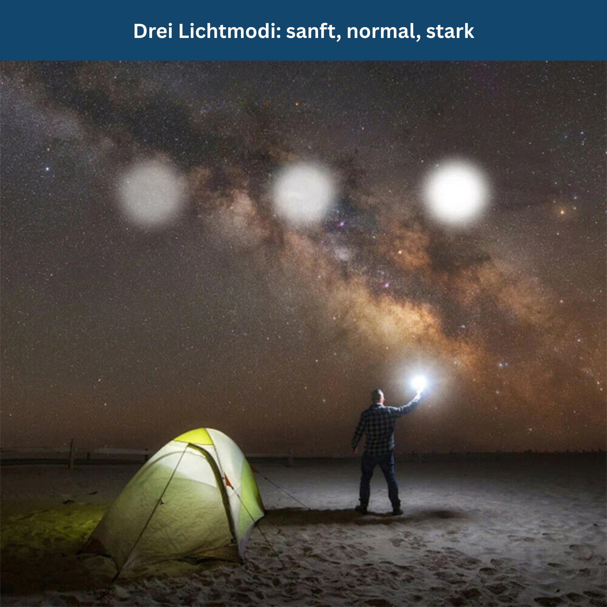 Zonne-energie Nood- & Kampeerlamp