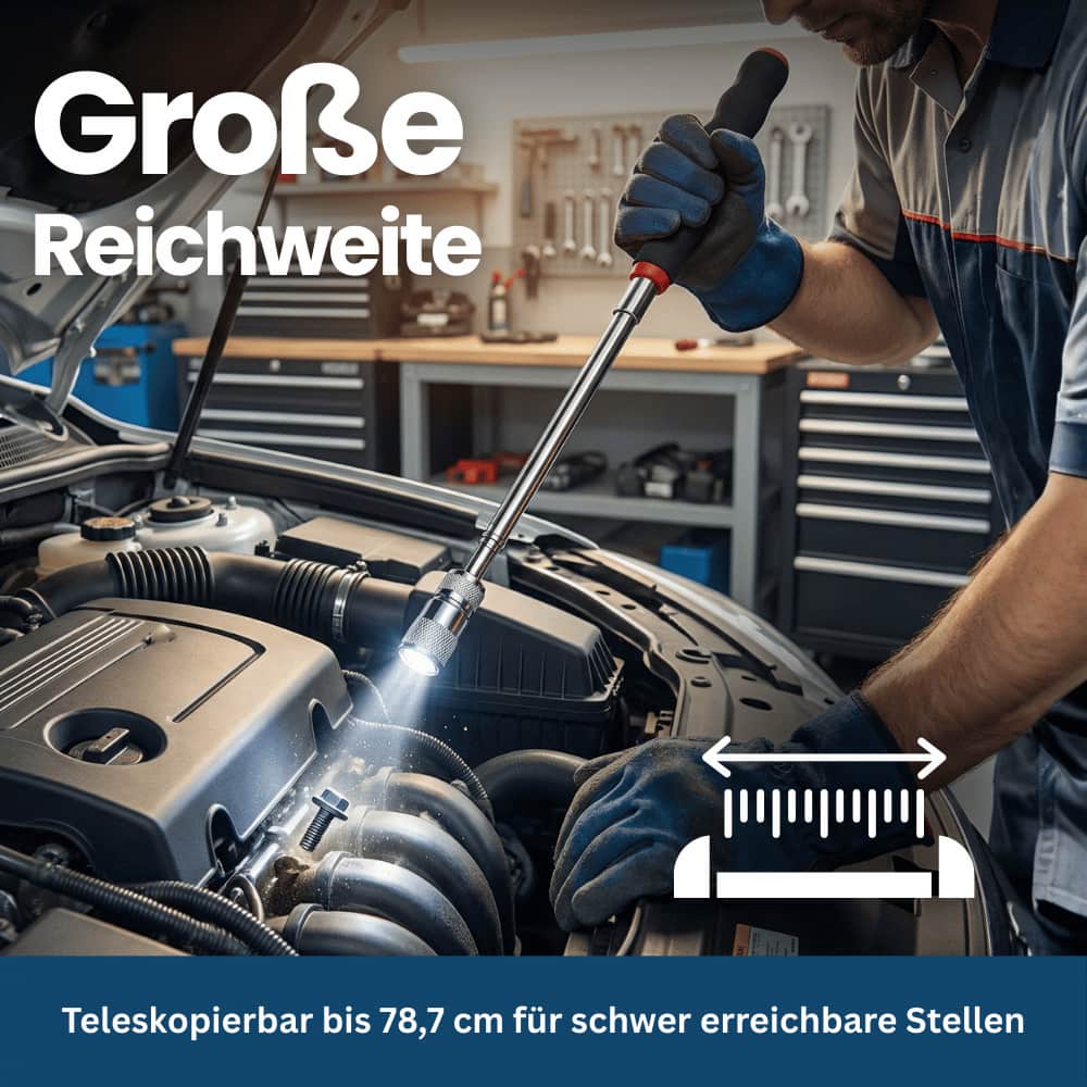 MagniGrip Pro – Telescopische magneetpickup met LED