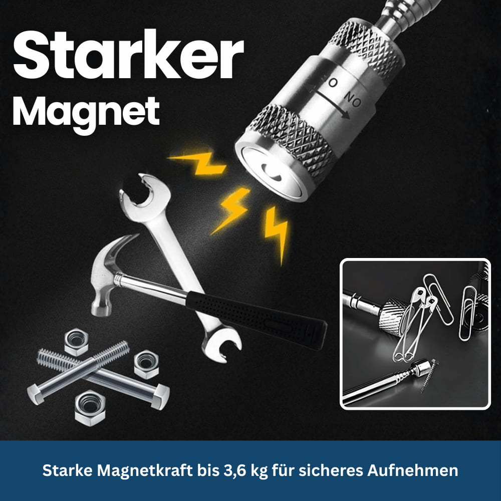 MagniGrip Pro – Telescopische magneetpickup met LED