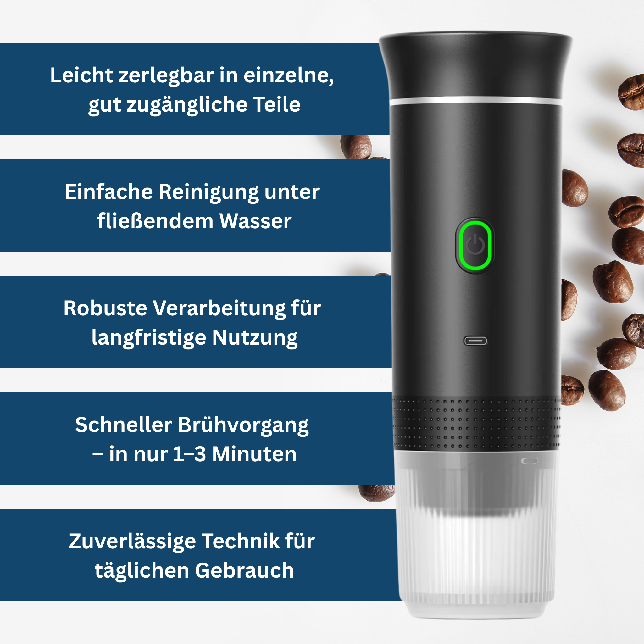 CoffeeGo Pro – Draagbaar koffiezetapparaat