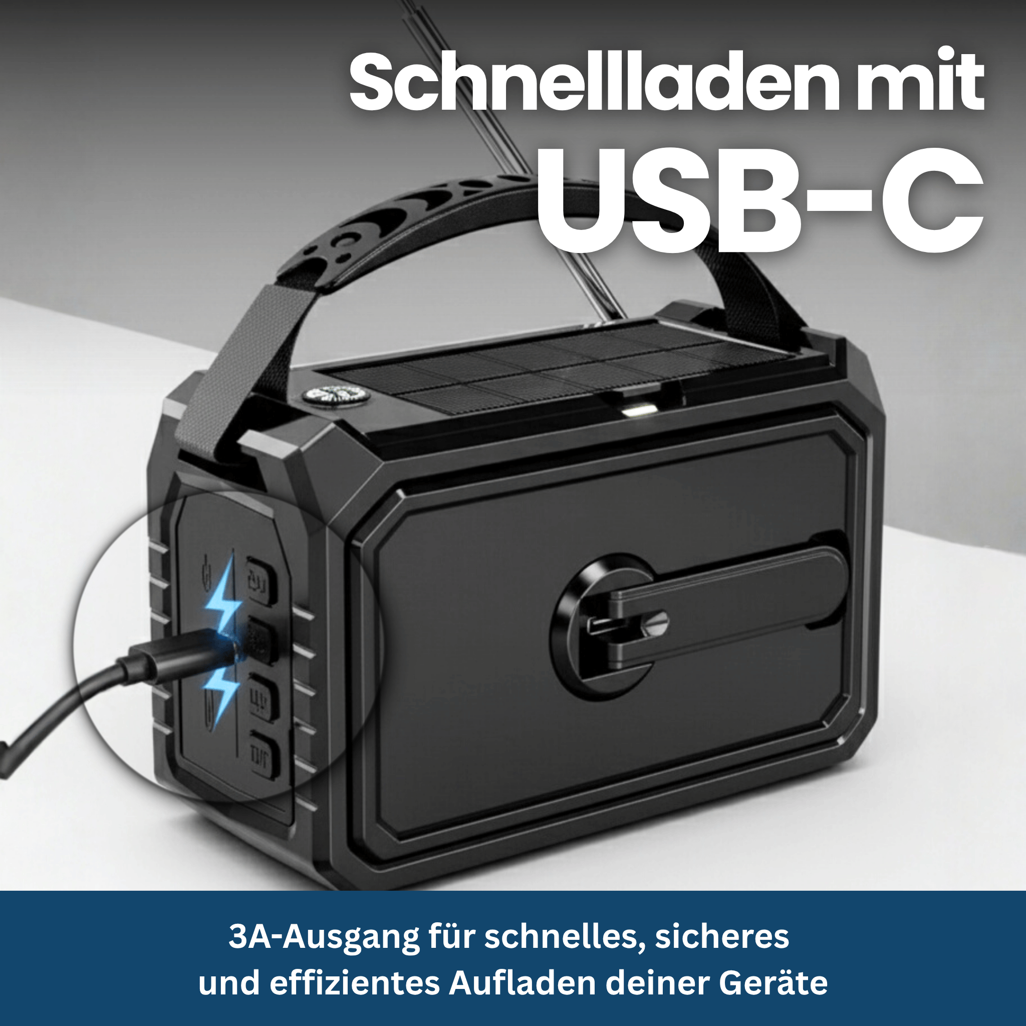 Survivor Max – Multifuntionele Radio met Zonne-energie, SOS & Powerbank