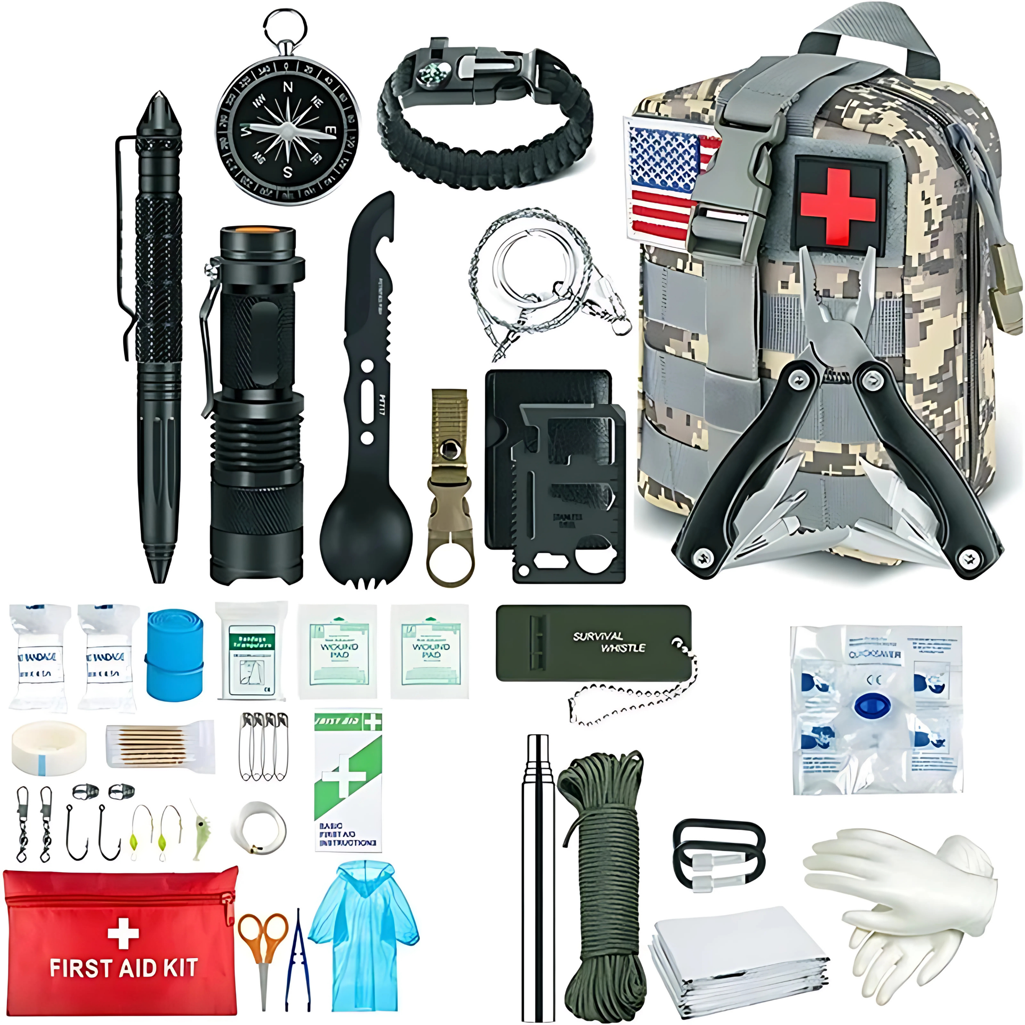 Tactisch Survival Kit – Multifunctioneel & MOLLE-Compatibel