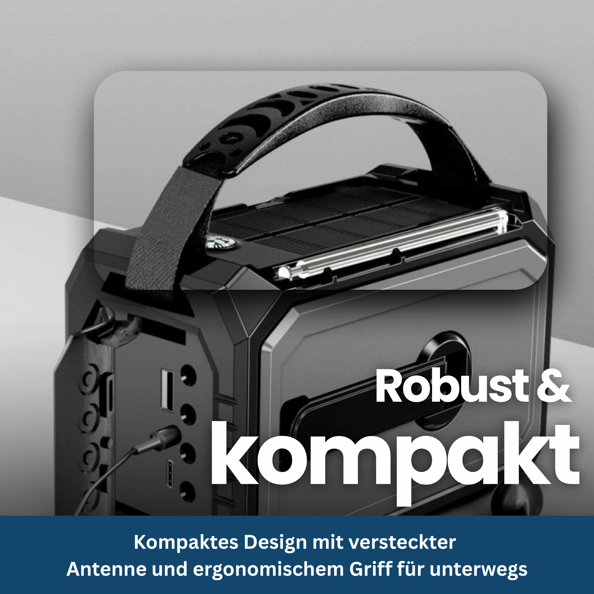 Survivor Max – Multifuntionele Radio met Zonne-energie, SOS & Powerbank