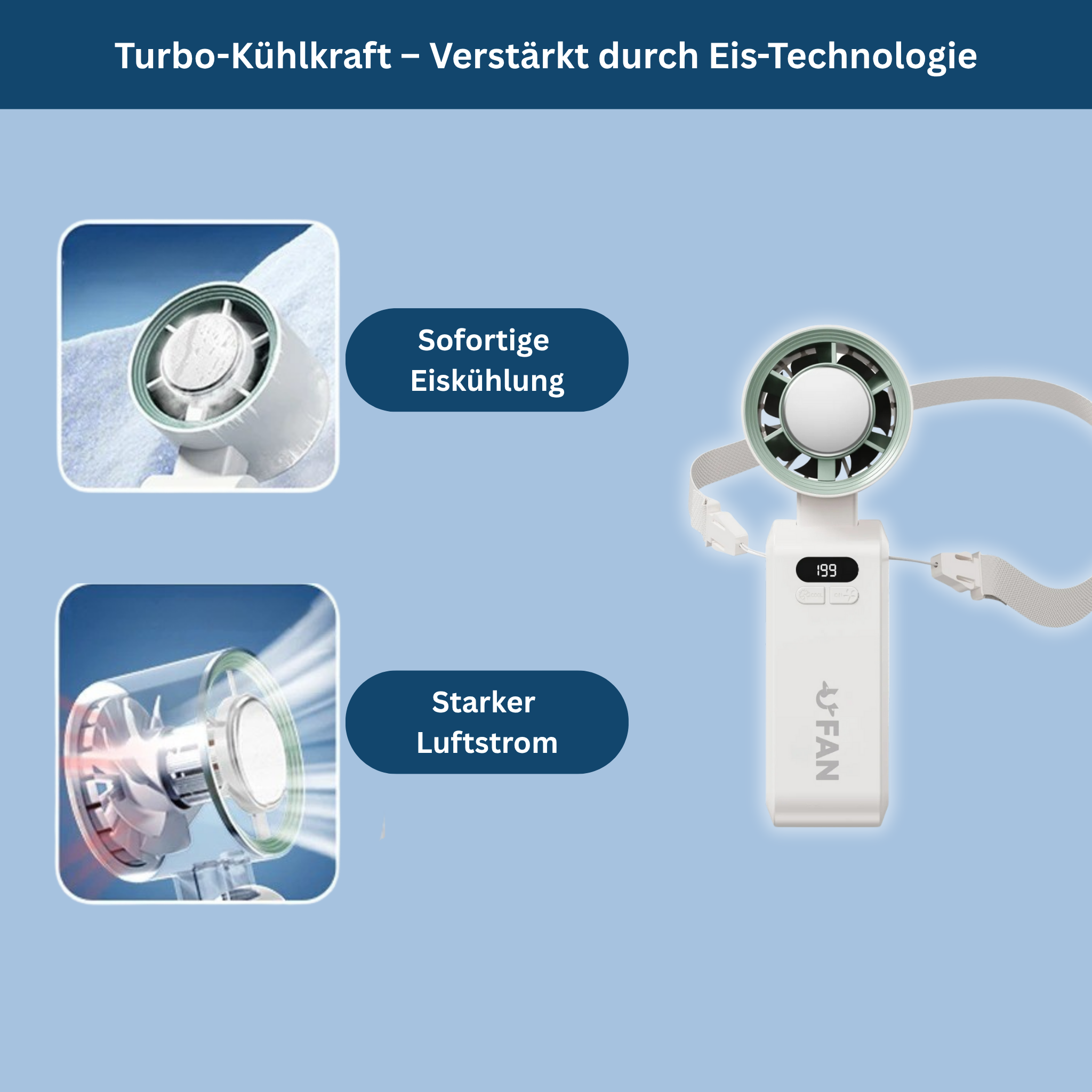 Breezy – De draagbare handventilator voor onderweg