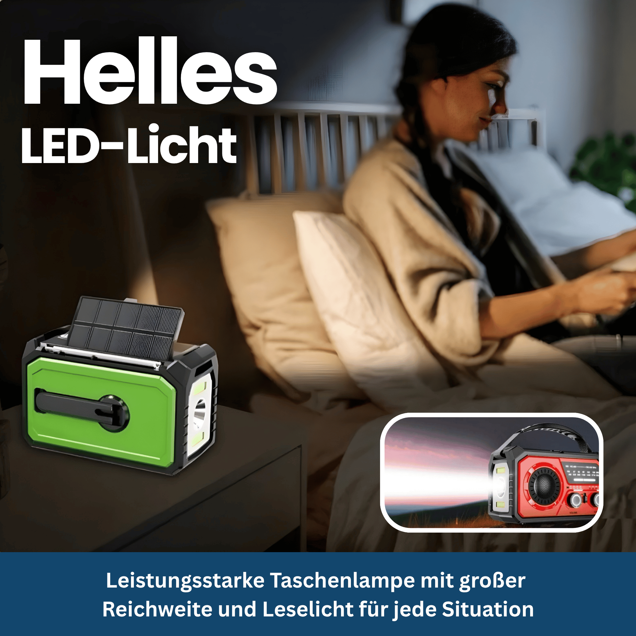 Survivor Max – Multifuntionele Radio met Zonne-energie, SOS & Powerbank