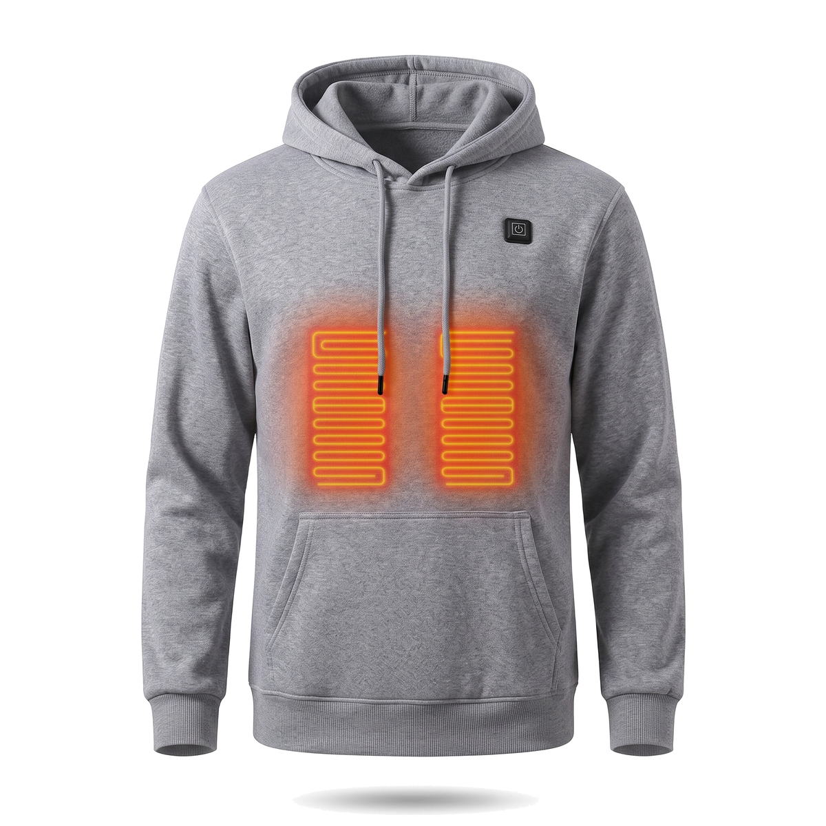 CozyHeat Heated Hoodie in Grau