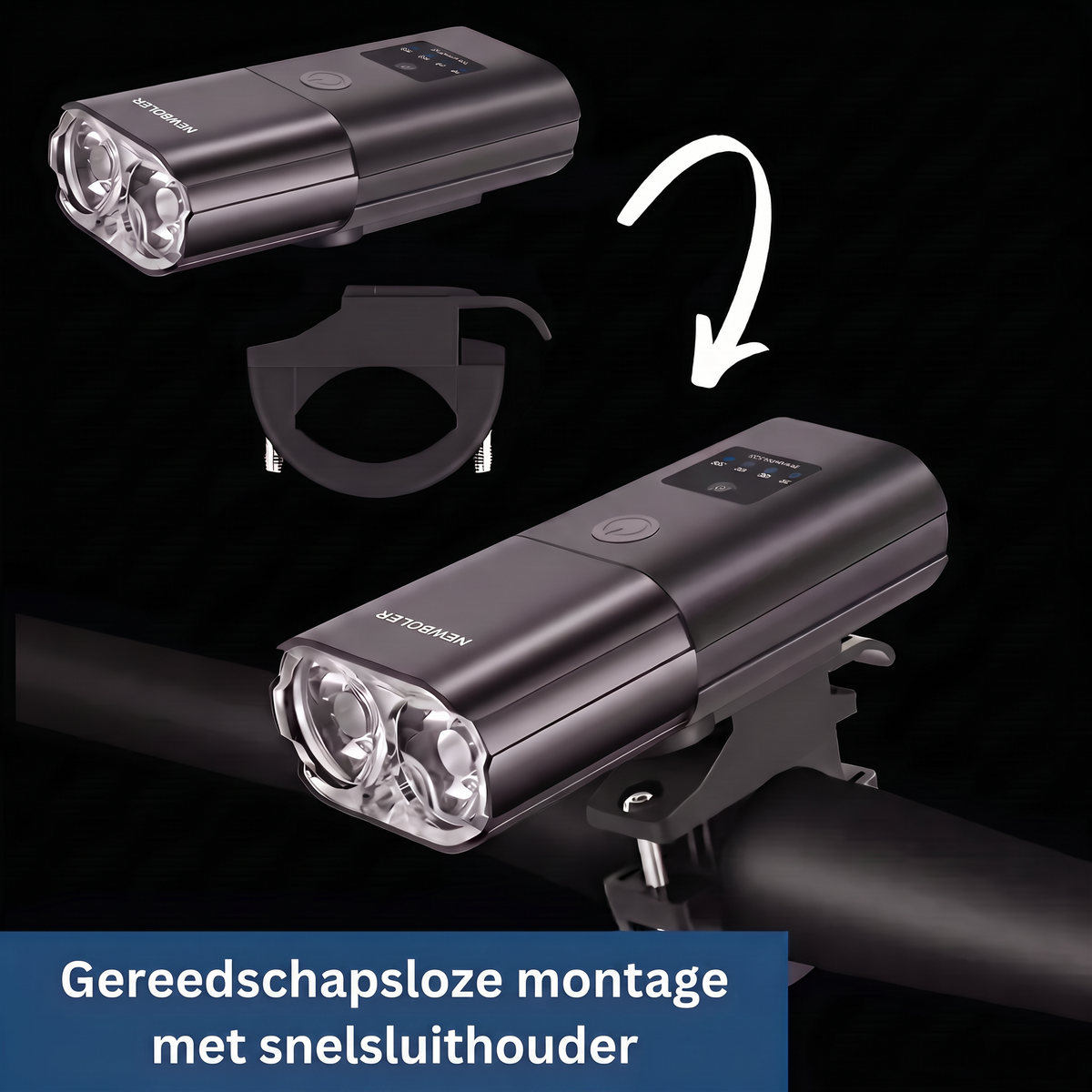 Lumo-koplamp – gereedschapsloze montage