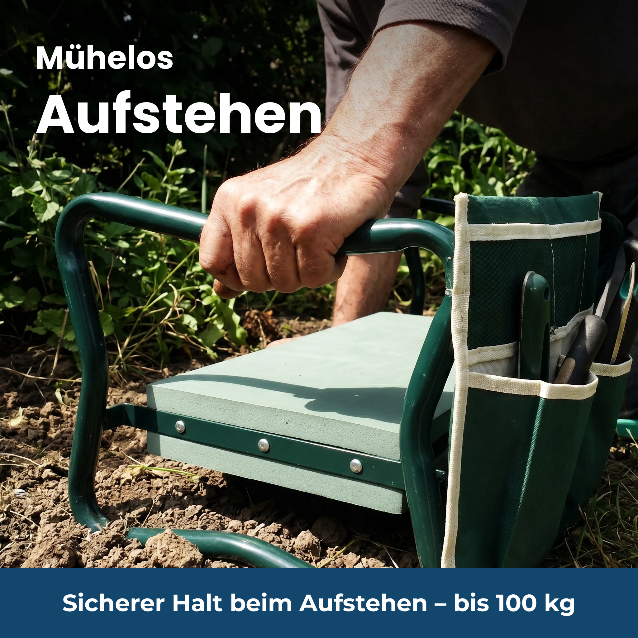 Mühelos Aufstehen – stabile Stahlgriffe der GartenFlex PRO