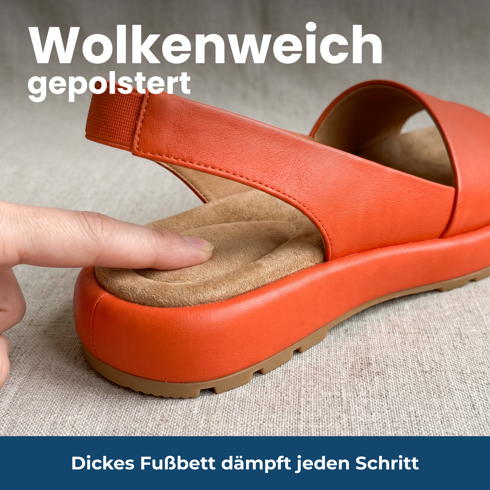 [de] Wolkenweich gepolstert – Dickes Fußbett dämpft jeden Schritt
