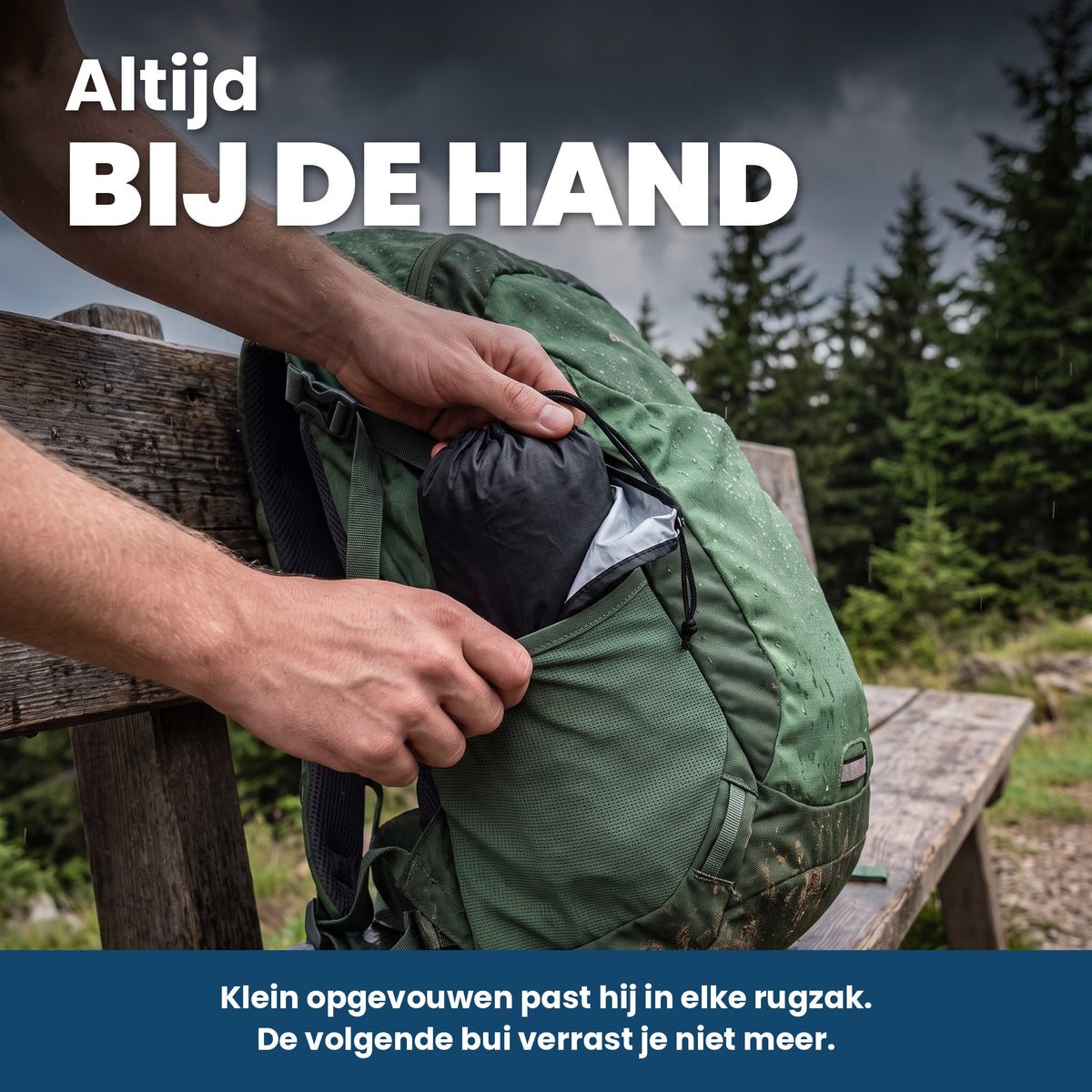 Packtasche im Rucksack