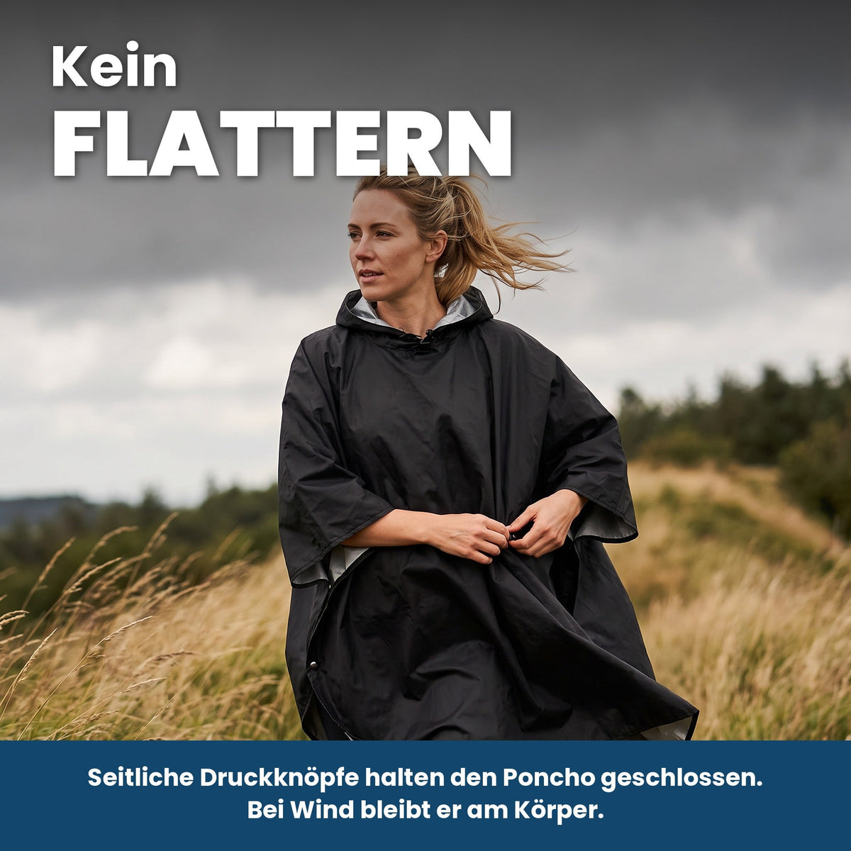 Druckknöpfe gegen Wind