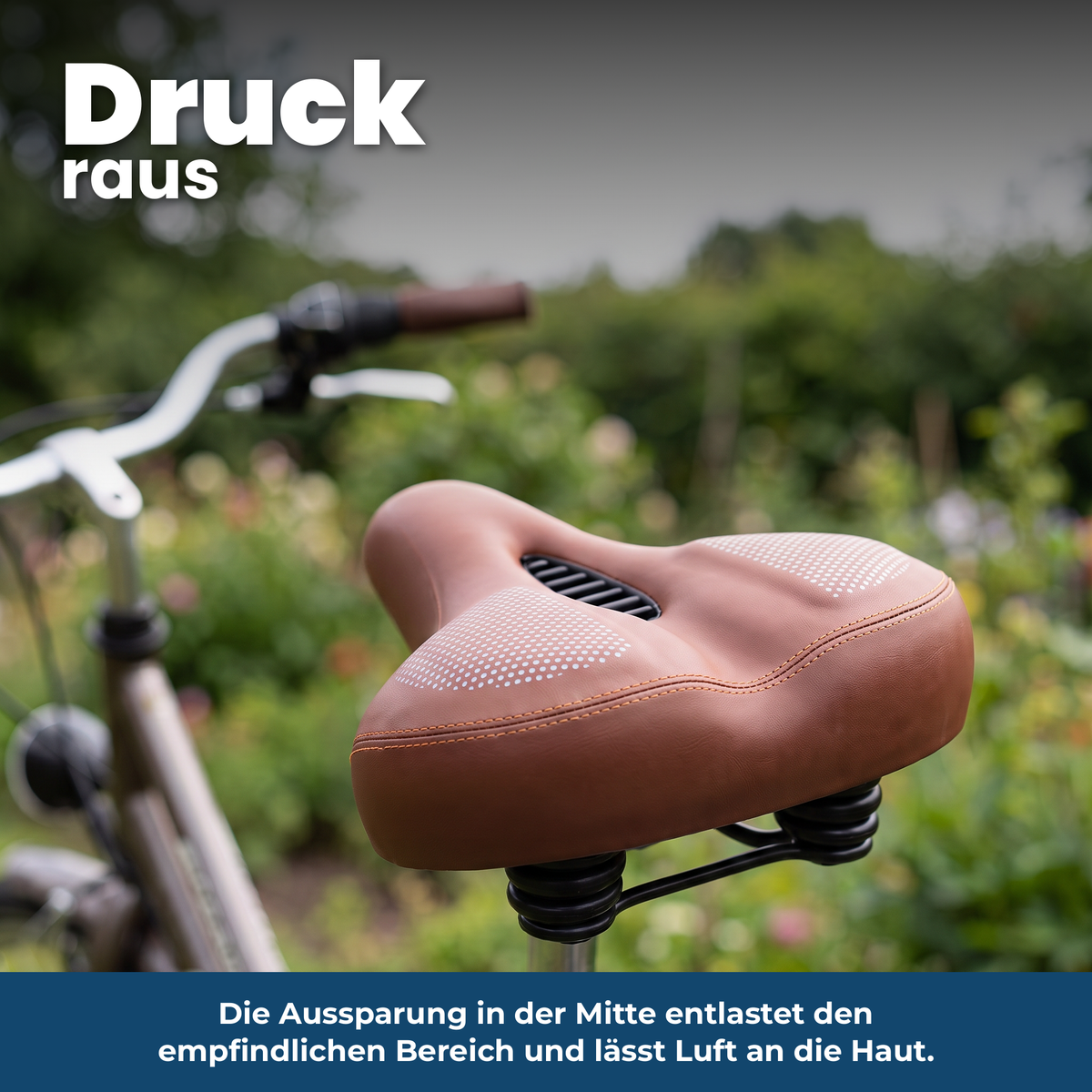 ErgoSoft Fahrradsattel: Aussparung in der Mitte entlastet